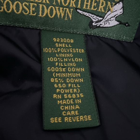 Cabelas Puffer‎ Vest Mens L Reg Black 650 Fill Premier Northern Goose Down - Picture 7 of 8